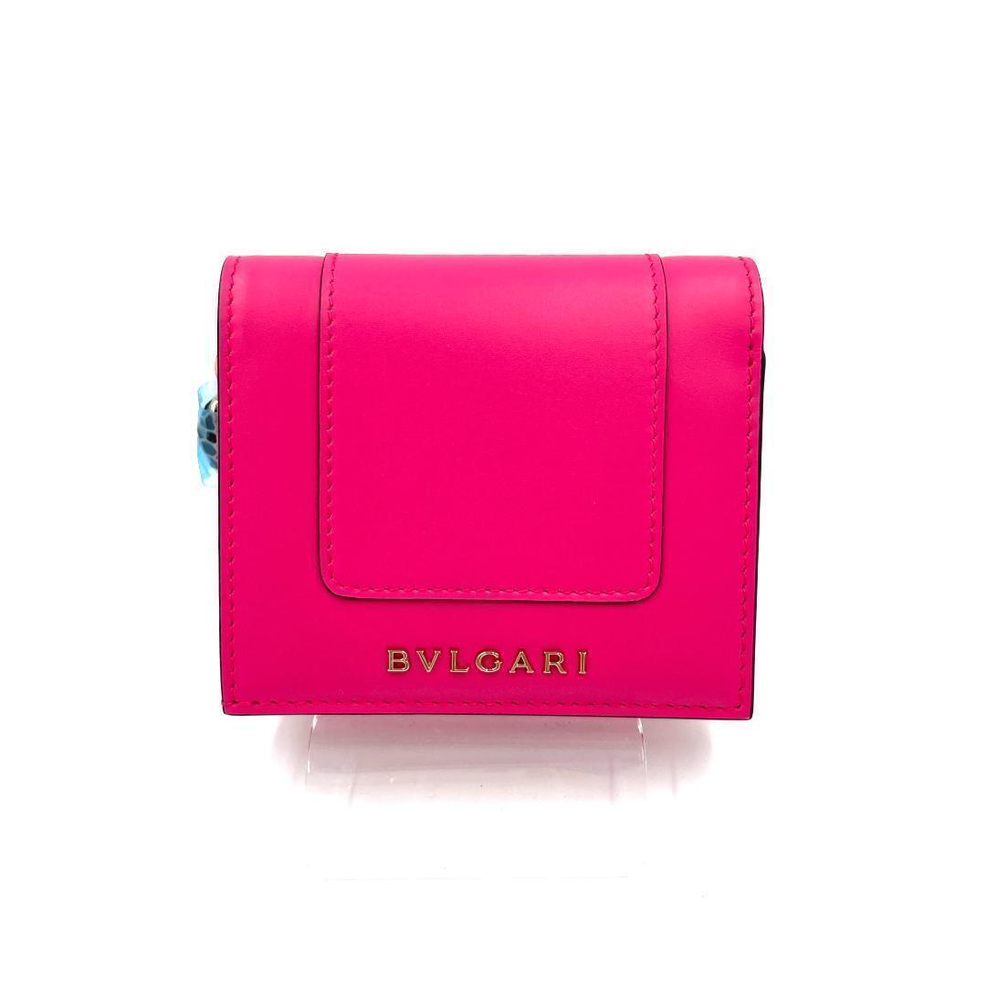 ✨️極美品✨️ ブルガリ セルペンティ レディース 二つ折り財布 ピンク レア