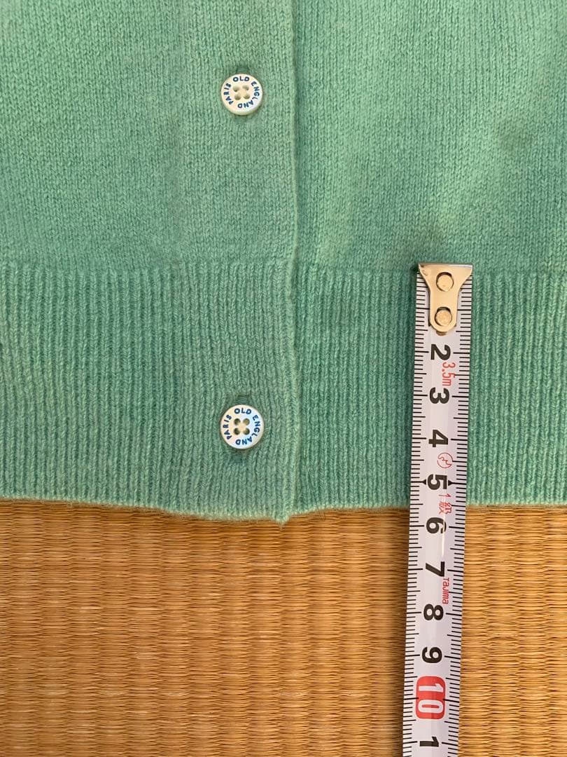 新品　OLD ENGLAND ミントグリーン カーディガン