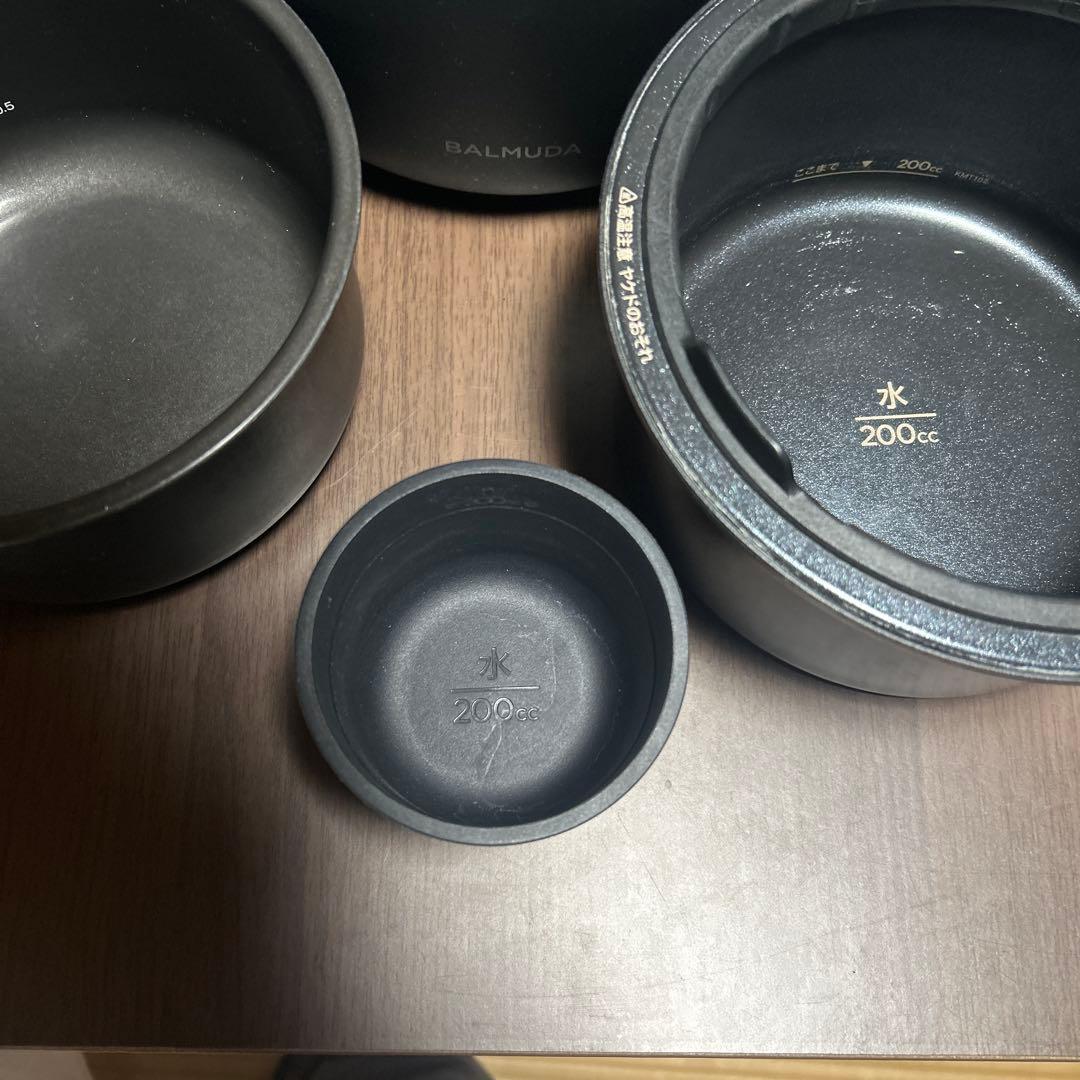 【美品】BALMUDA The Gohan K03A-BK 炊飯器 3合炊き