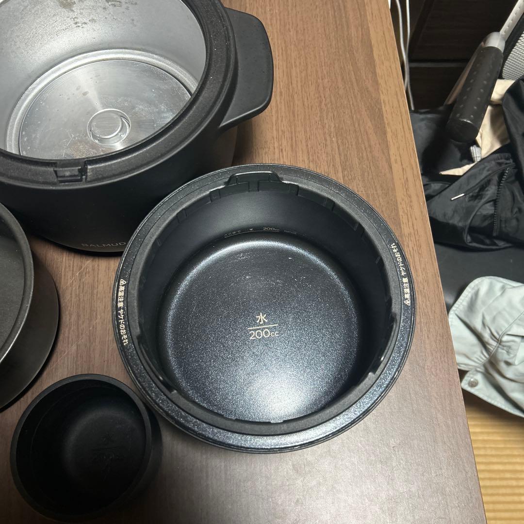 【美品】BALMUDA The Gohan K03A-BK 炊飯器 3合炊き