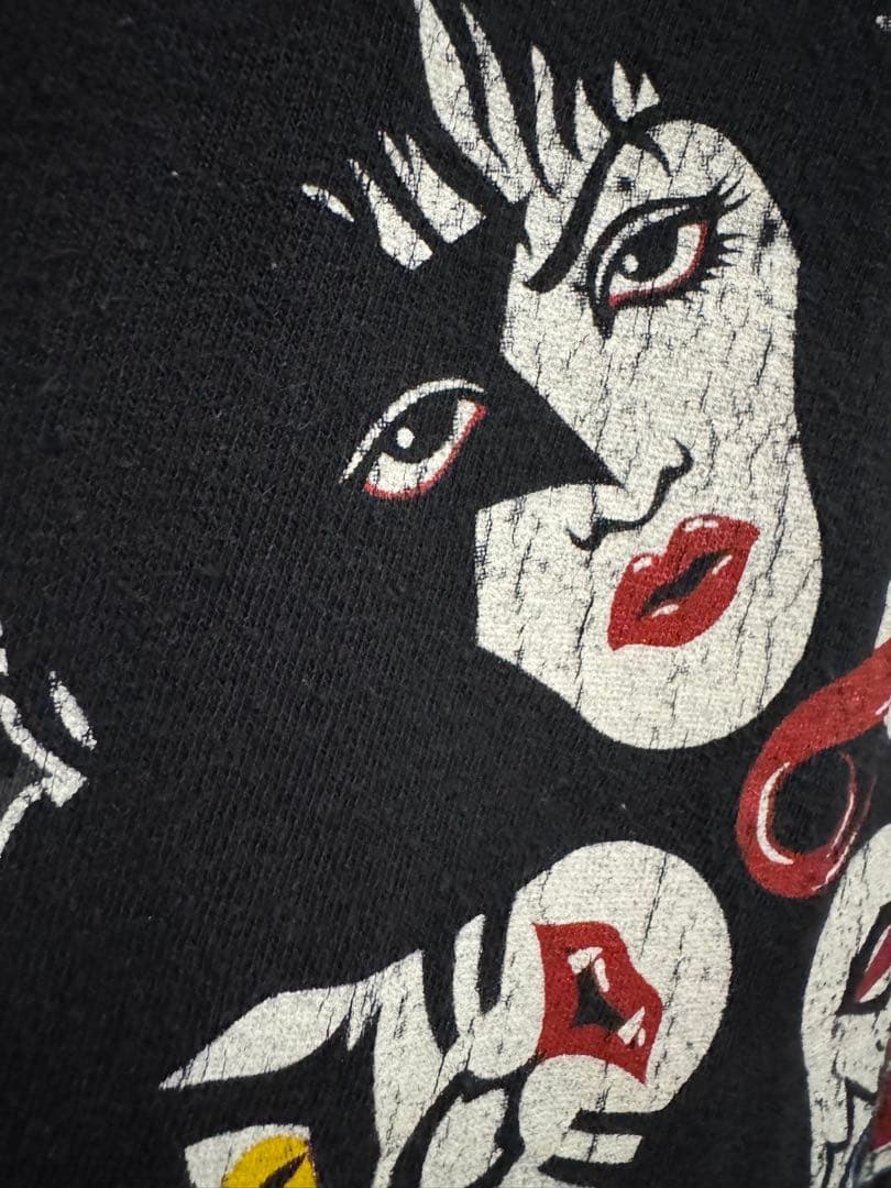 パ*ナ様 ヴィンテージリキッドブルー90s00sキスKISS半袖バンドTシャツ古