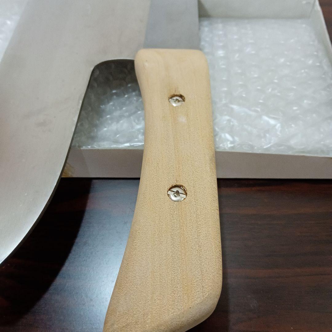 12-139　右利き　豊蔵 特選そば切り包丁 約30.5cm ステンレス　木柄