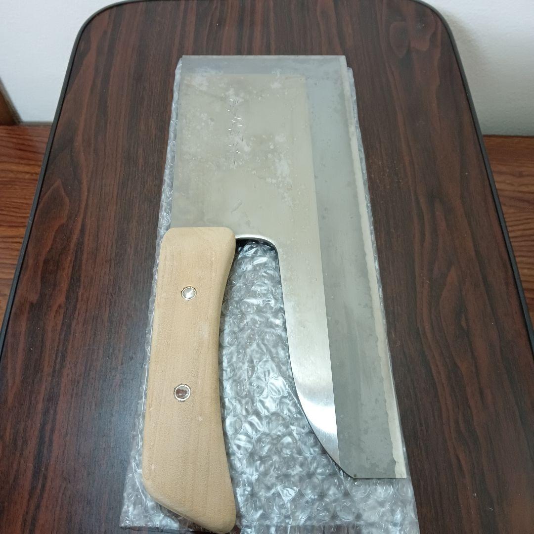 12-139　右利き　豊蔵 特選そば切り包丁 約30.5cm ステンレス　木柄