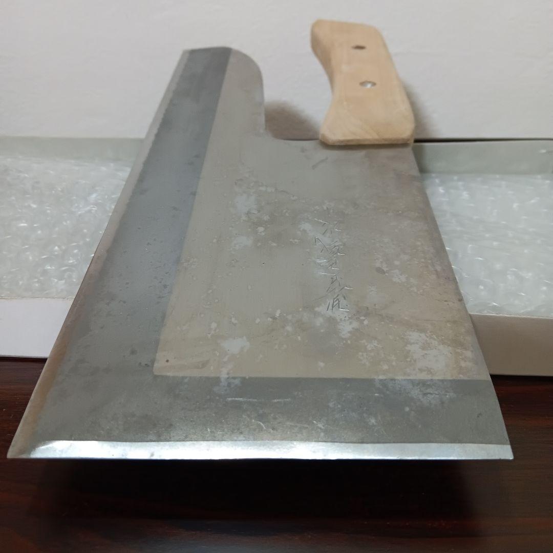 12-139　右利き　豊蔵 特選そば切り包丁 約30.5cm ステンレス　木柄