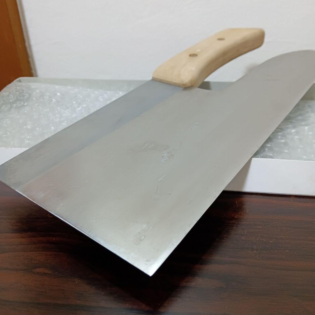 12-139　右利き　豊蔵 特選そば切り包丁 約30.5cm ステンレス　木柄