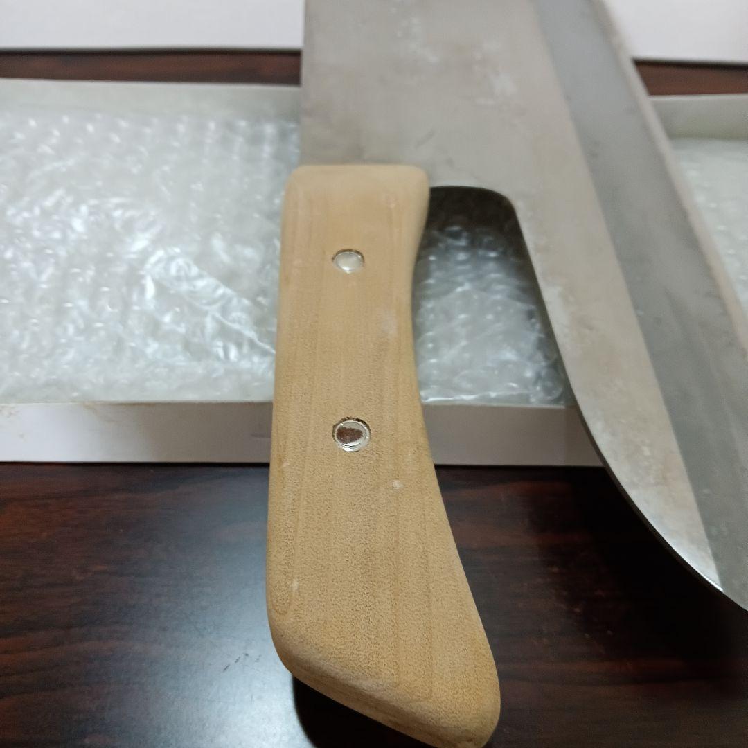 12-139　右利き　豊蔵 特選そば切り包丁 約30.5cm ステンレス　木柄