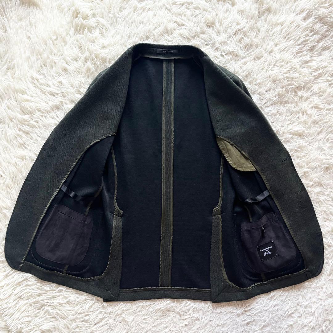 <美品>TAGLIATORE×ブリッラ dakar 金ボタン ジャケット 46