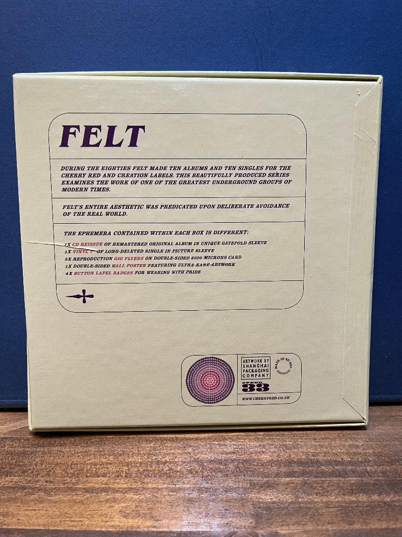 FELT 毛氈:CD&7インチ・レコード・ボックスセット