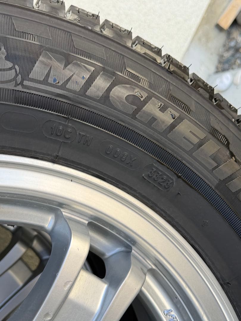 ④バリ溝 ホイール付 195/80/R15LT ミシュラン アジリス X-ICE