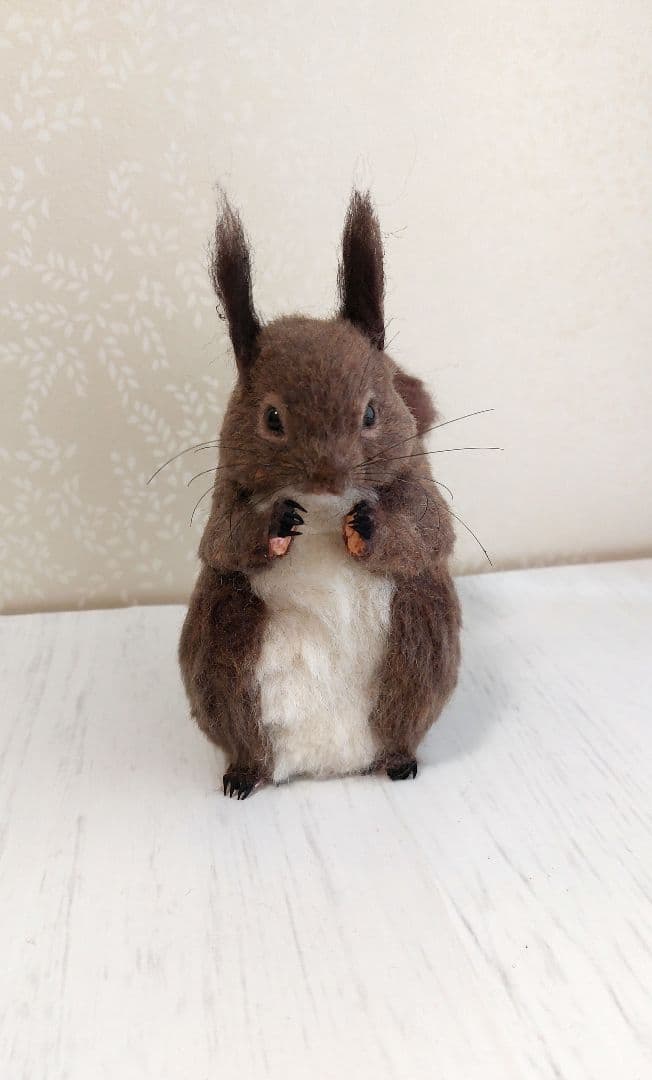 羊毛フェルト　エゾリス
