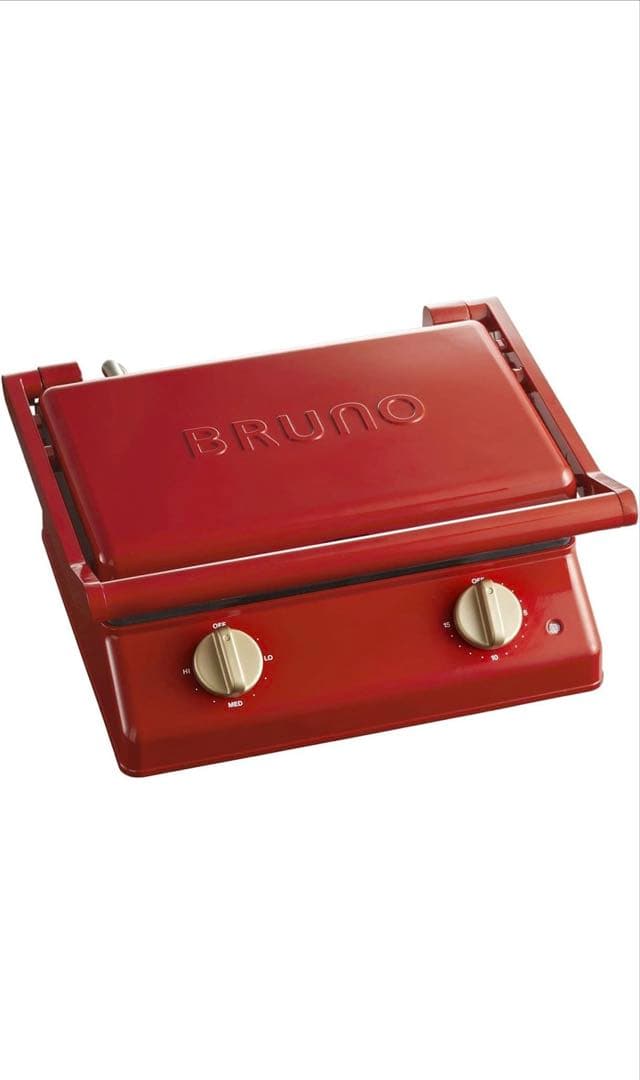 BRUNO グリルサンドメーカー ダブル レッド