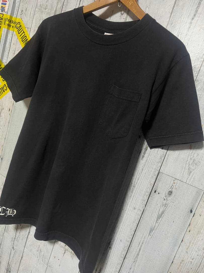 Chrome Hearts Tシャツ フローラルクロス 赤 ラベル クロムハーツ