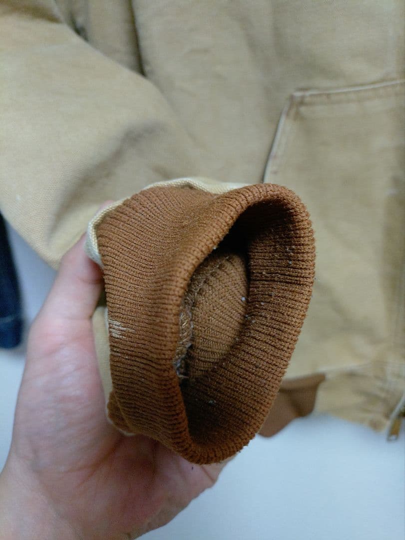 carhartt アクティブジャケット　USA製　j131 フェード　襤褸