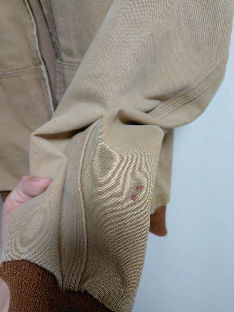 carhartt アクティブジャケット　USA製　j131 フェード　襤褸