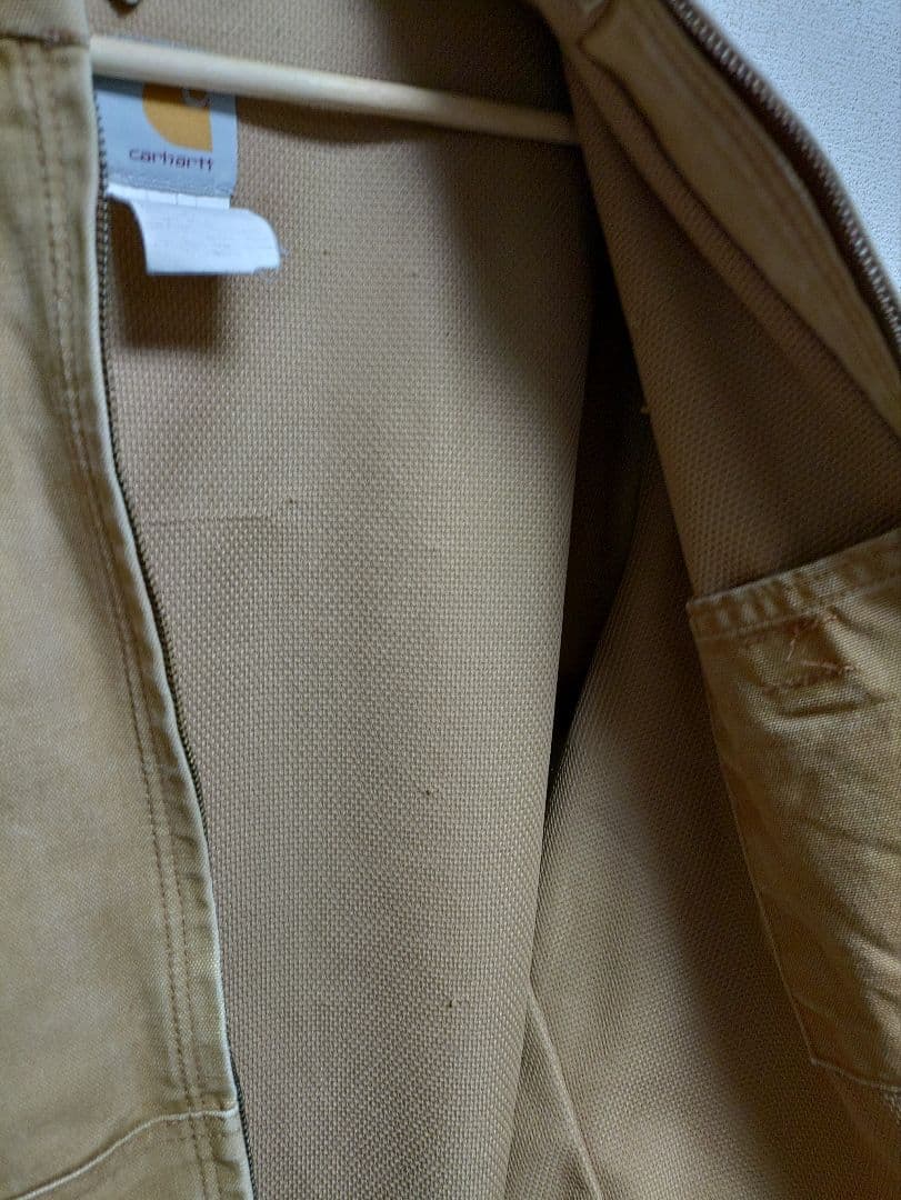 carhartt アクティブジャケット　USA製　j131 フェード　襤褸