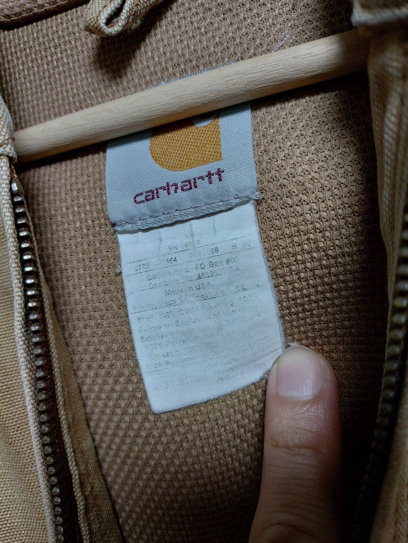carhartt アクティブジャケット　USA製　j131 フェード　襤褸