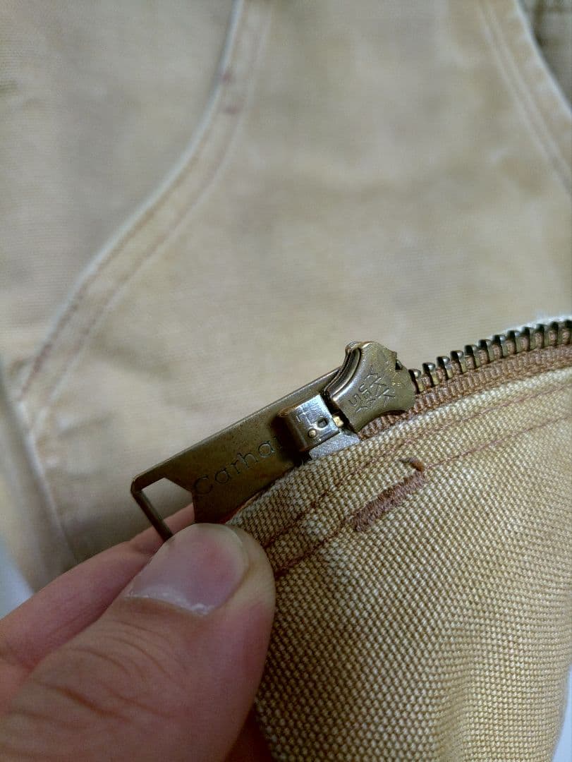 carhartt アクティブジャケット　USA製　j131 フェード　襤褸