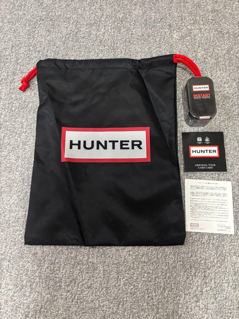 HUNTER （ハンター）ブラック ロングレインブーツ　サイズUK3