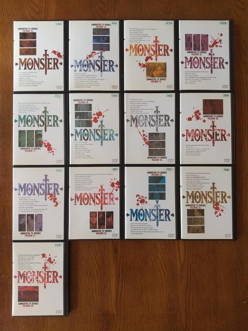MONSTER モンスター全25巻 浦沢直樹 DVD レンタル落ち