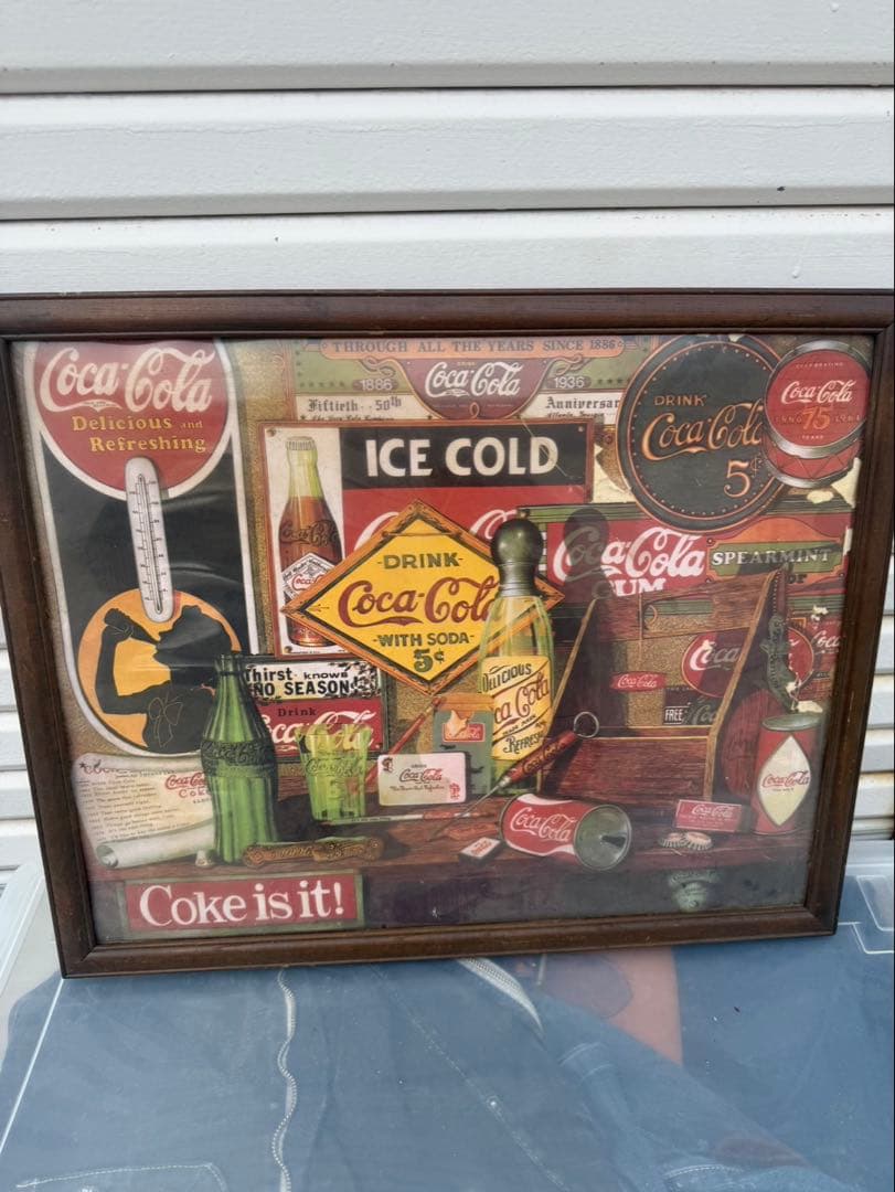 ヴィンテージ風 Coke brandMIRROR インテリアレトロ 限定品