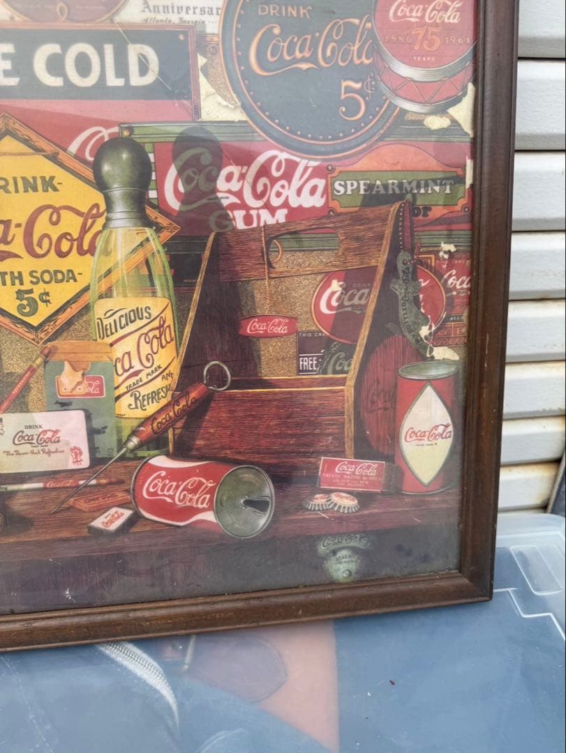 ヴィンテージ風 Coke brandMIRROR インテリアレトロ 限定品