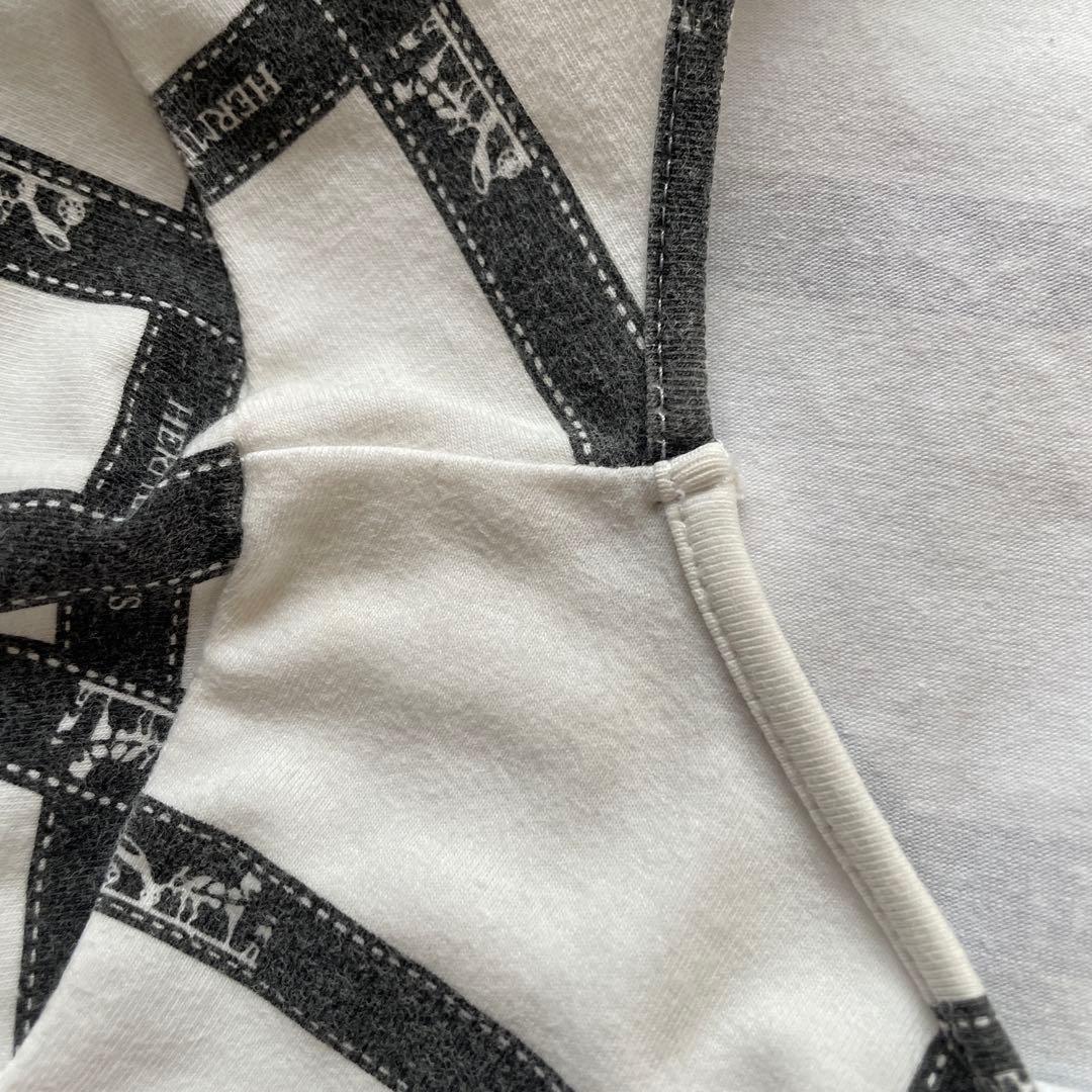 HERMES マルジェラ期 ボルデュックリボンデザイン Tシャツ