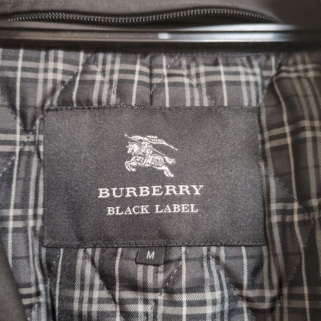 BURBERRY バーバリー レーベル トレンチコート 黒　ライナー付 Mサイズ