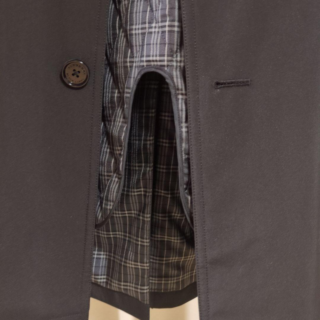 BURBERRY バーバリー レーベル トレンチコート 黒　ライナー付 Mサイズ