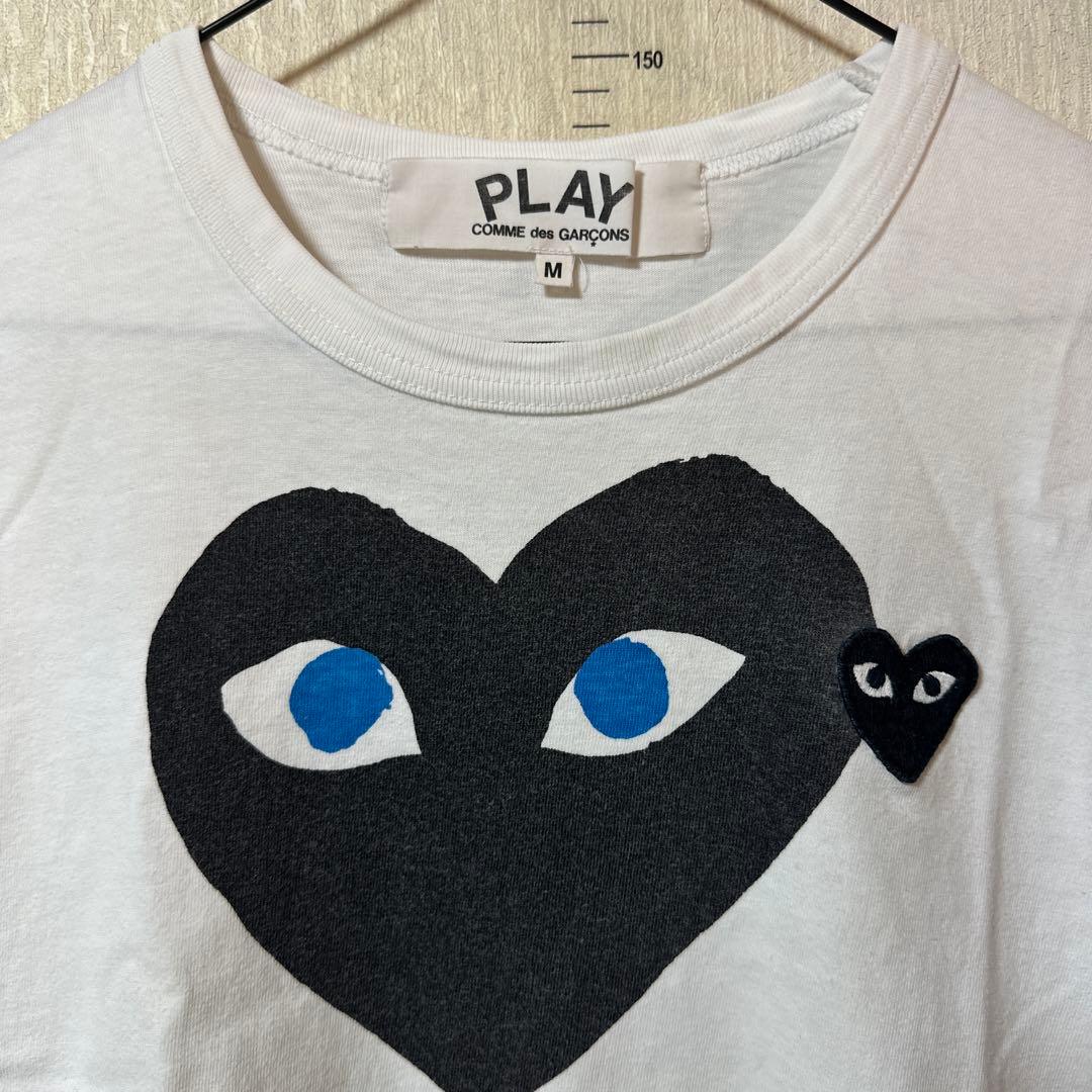 PLAY COMME des GARCONS ブラックハートTシャツホワイトm