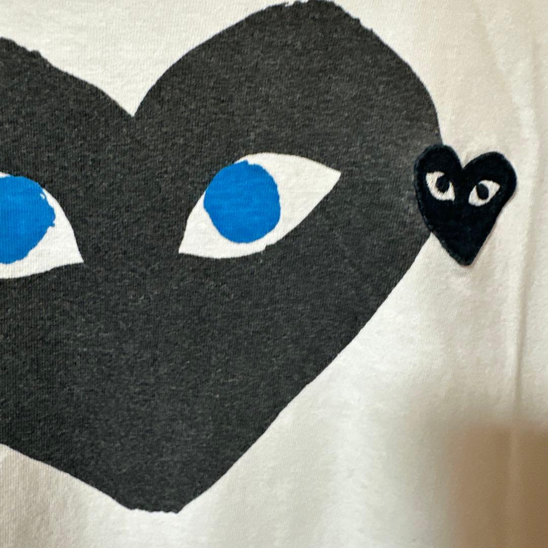 PLAY COMME des GARCONS ブラックハートTシャツホワイトm