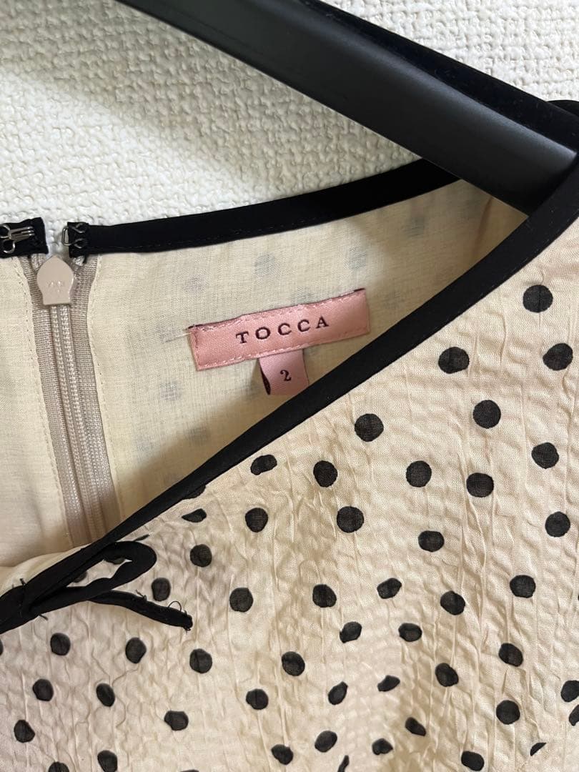 美品　TOCCA トッカ　ＣＡＲＡＭＥＬＬＡドレス　ワンピース　ベージュ系　2