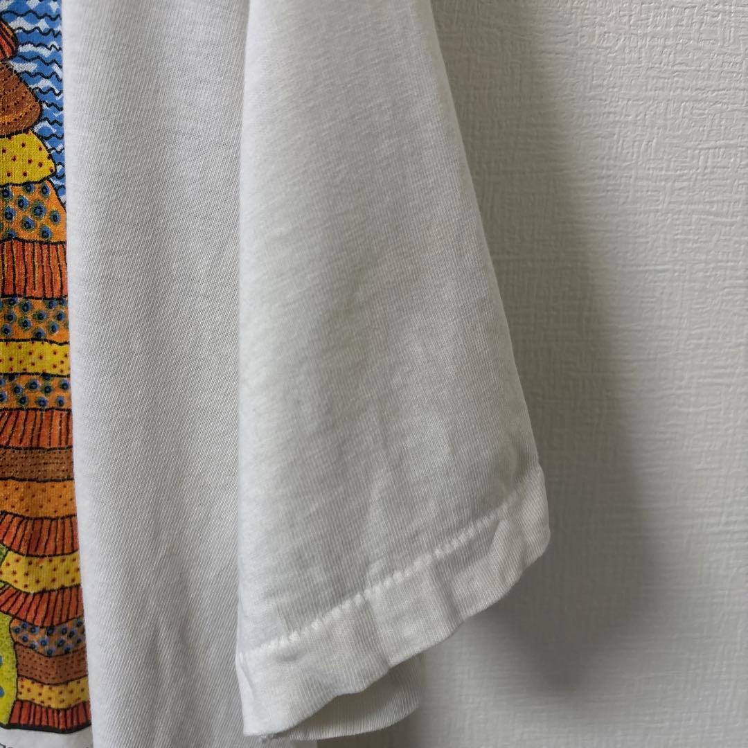 80s 90s USA製 Hanes ビンテージ Tシャツ アート art