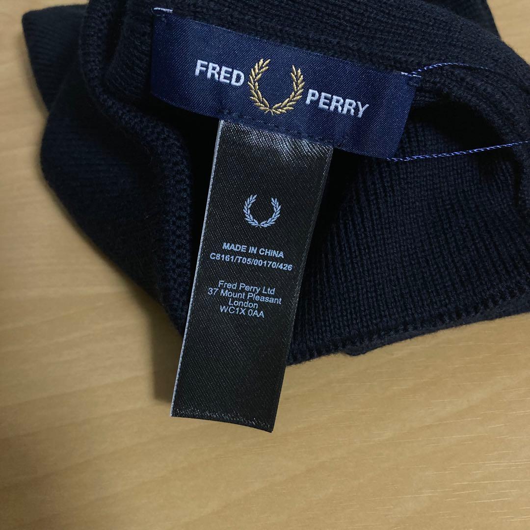 FRED PERRY Classic Beanie NAVY 未使用品