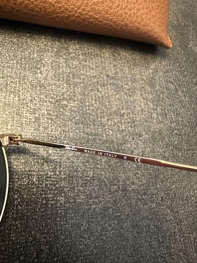 【美品】Ray-Ban ORB3447 ラウンドメタルサングラス