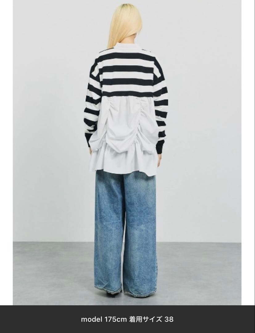 shi 美品 SORIN レイヤードライクポロシャツ