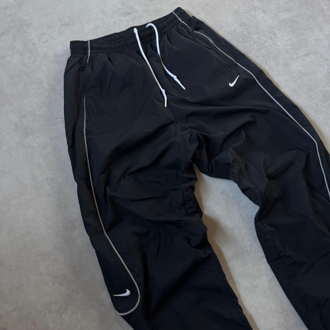 NIKE solo swoosh ブラック ホワイト トラックパンツ S