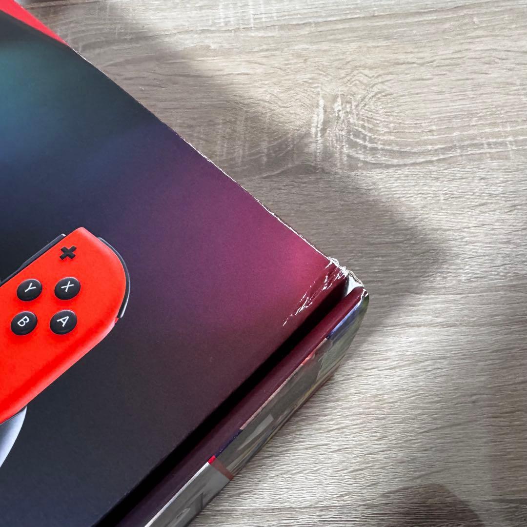 【おまけ付】Switch 本体 ネオンブルーレッド付属品完備【バッテリー強化版】