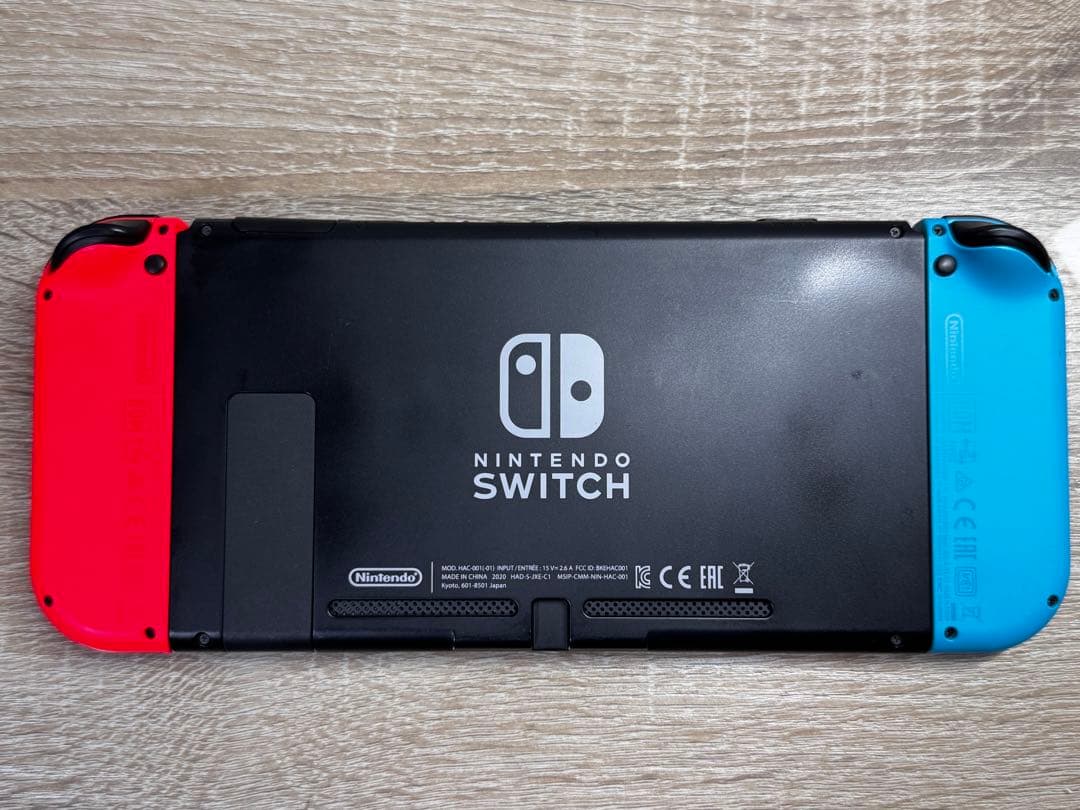 【おまけ付】Switch 本体 ネオンブルーレッド付属品完備【バッテリー強化版】