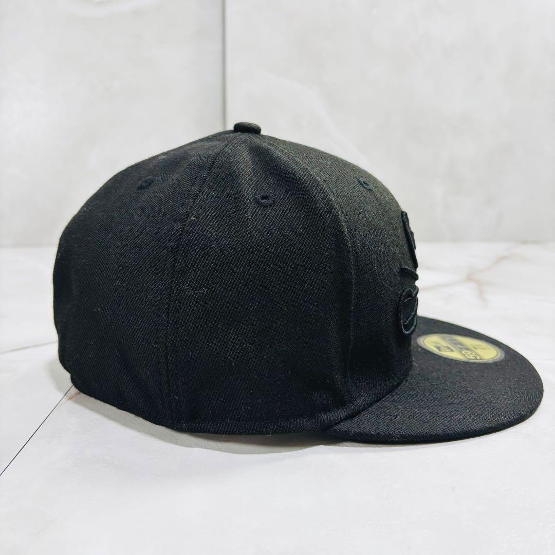NEW ERA × ドラえもん キャップ 7 3/8 ブラック どら焼き 限定