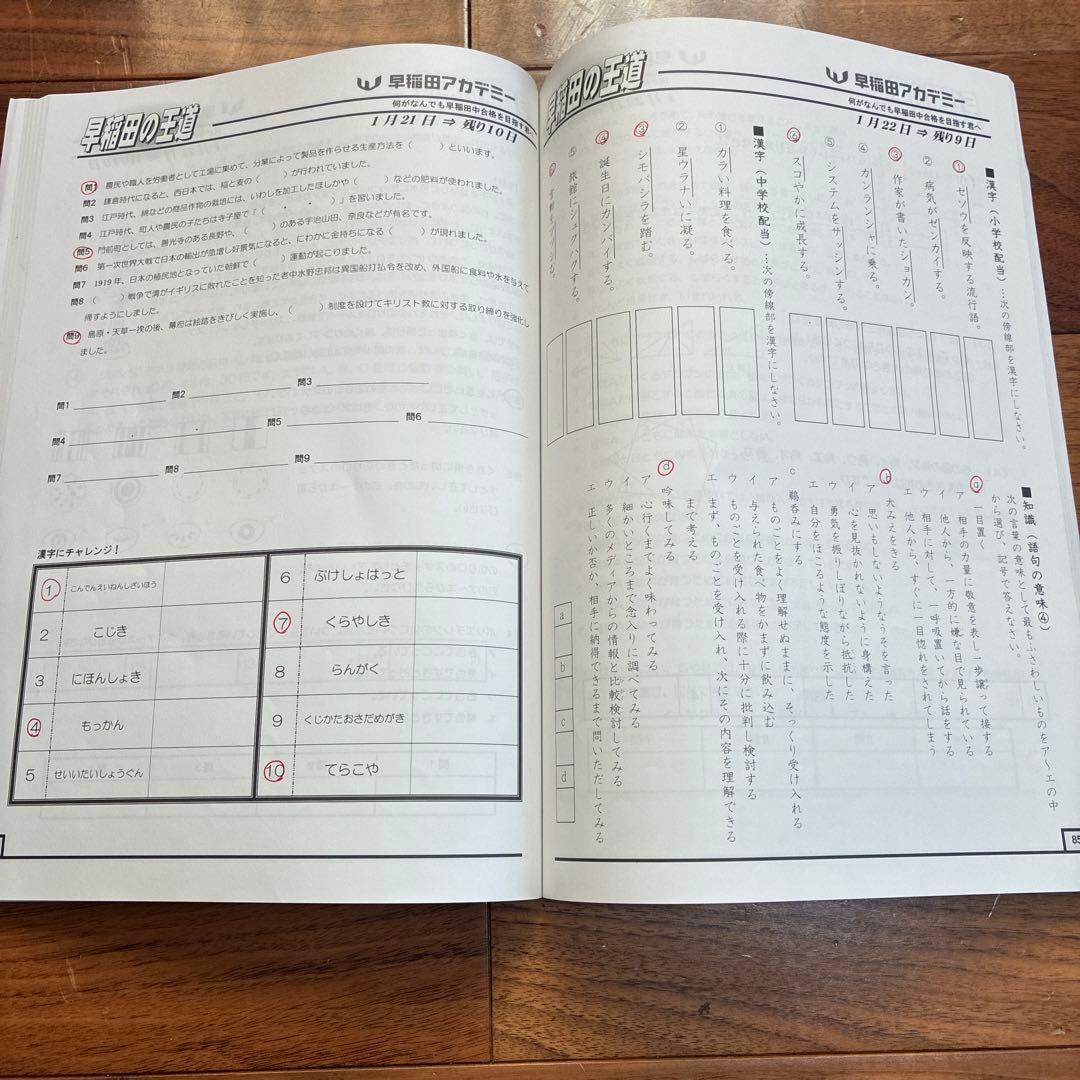 NN早稲田　早稲田中　早稲田の王道　城壁を突破せよ　早稲田アカデミー　2025