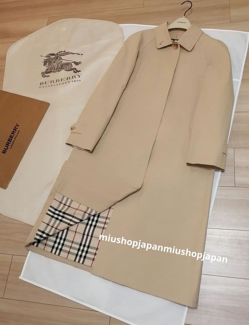 本物上質●38サイズ バーバリー　BURBERRY　ステンカラーコート　ロンドン