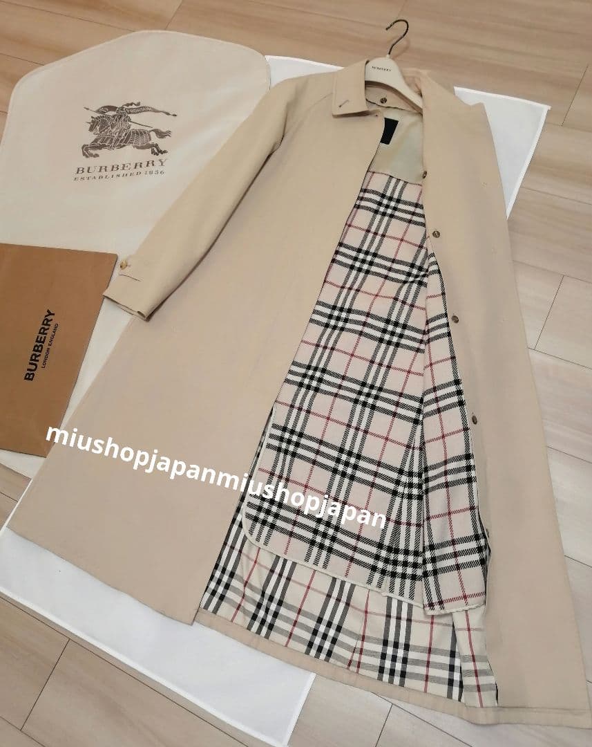 本物上質●38サイズ バーバリー　BURBERRY　ステンカラーコート　ロンドン