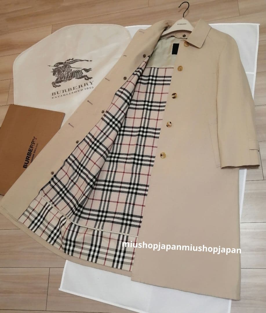 本物上質●38サイズ バーバリー　BURBERRY　ステンカラーコート　ロンドン