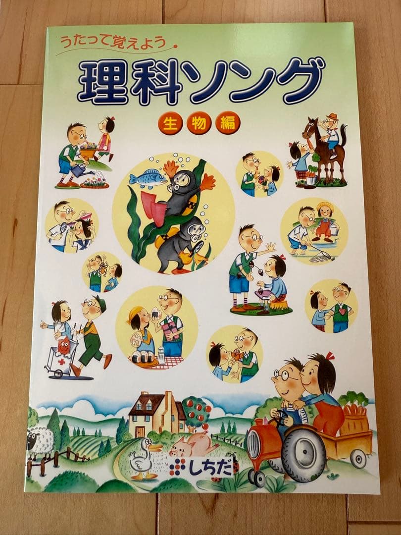 【新品未使用】しちだ 理科ソング・社会科ソング CDつき5冊セット