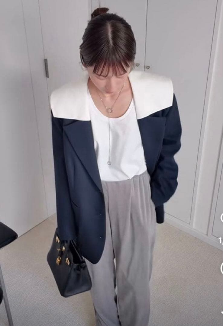 試着のみ　CLANE SAILOR COLLAR TAILORED JACKET
