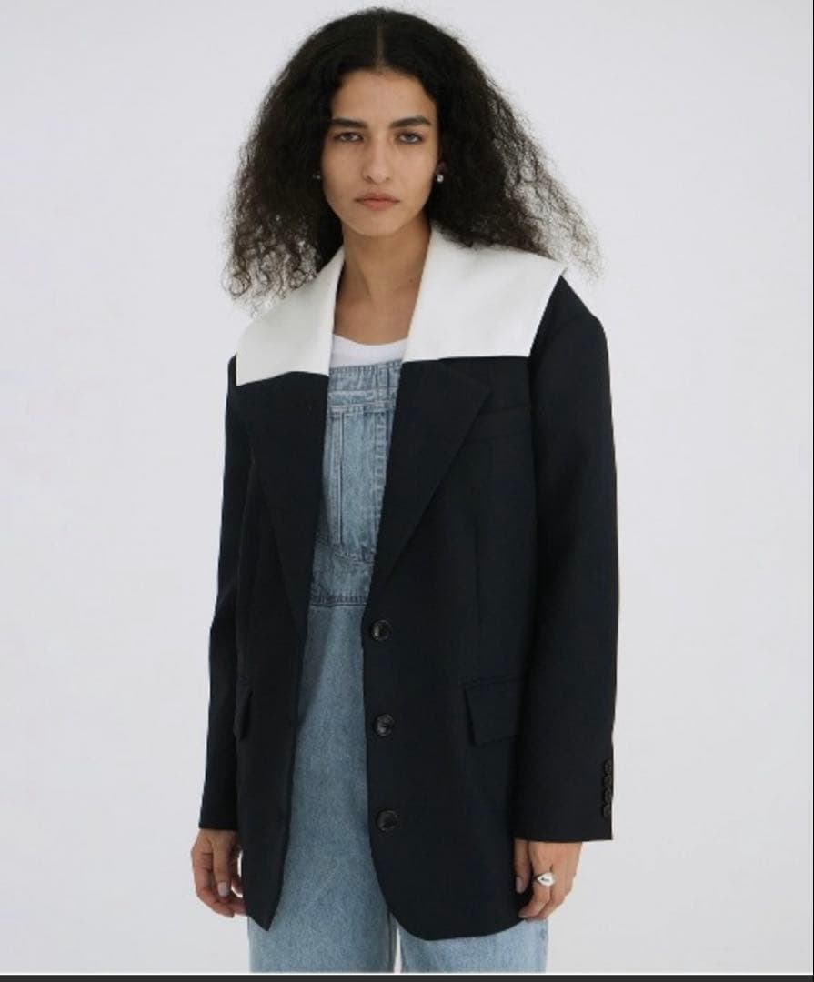 試着のみ　CLANE SAILOR COLLAR TAILORED JACKET