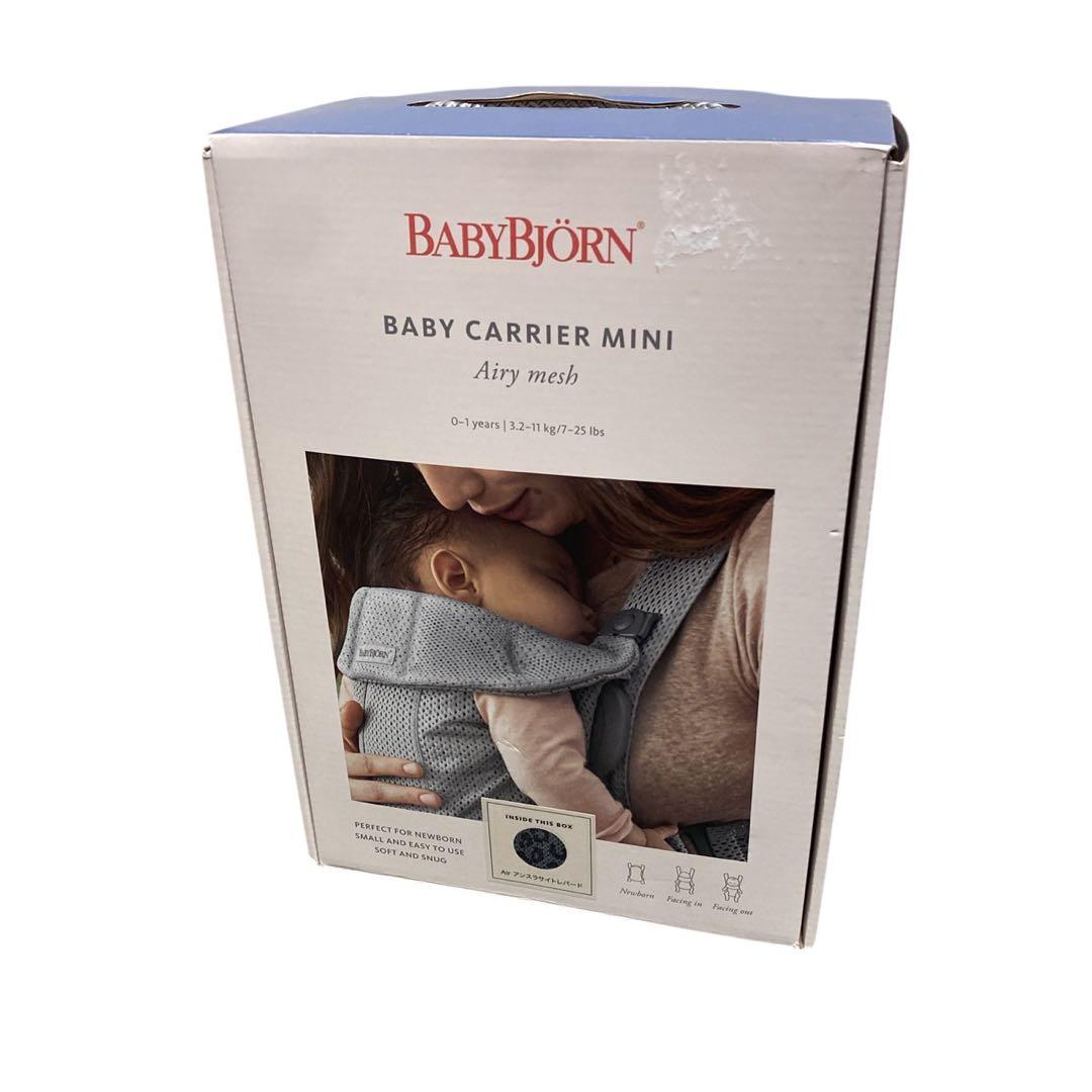 BabyBjörn MINI AIR ベビーキャリア アンスラサイトレパード