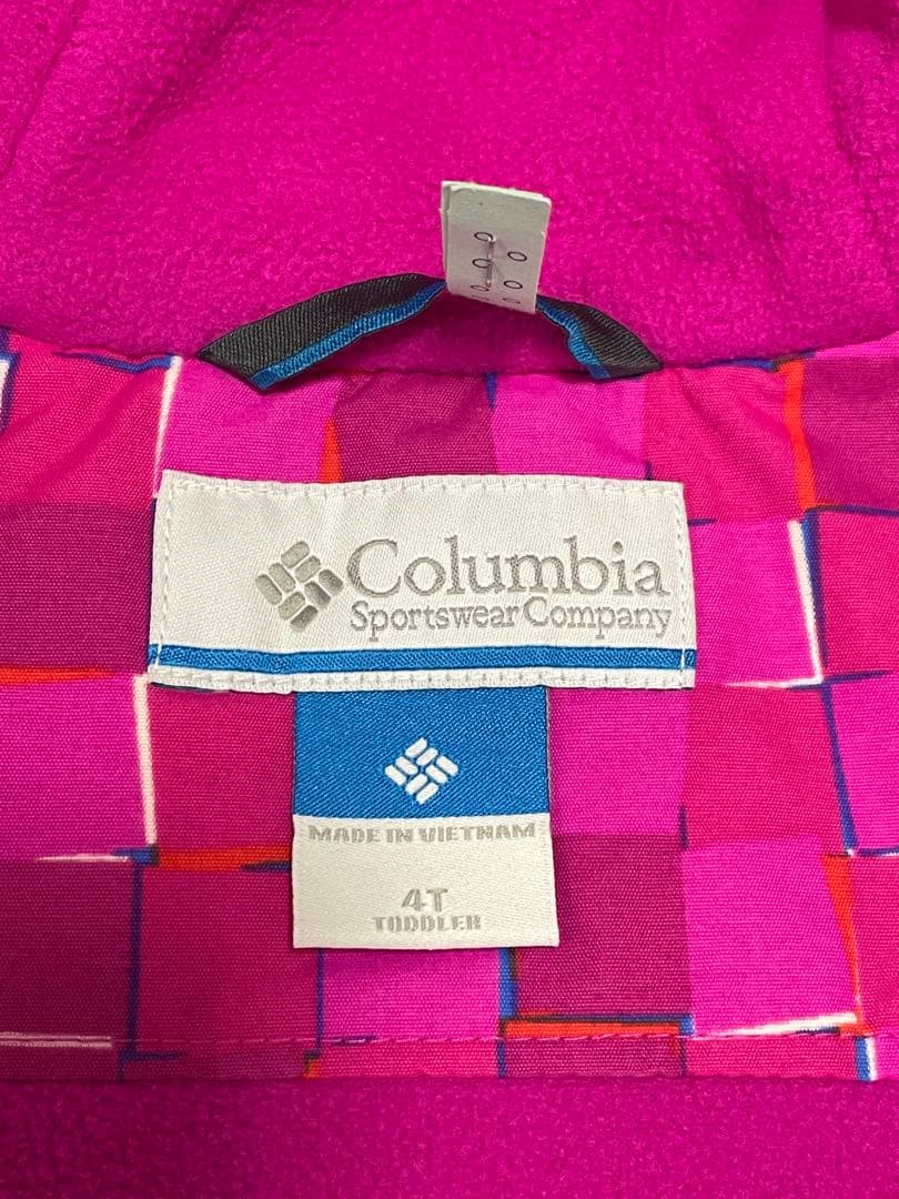 美品　Columbia コロンビア　キッズ　スキーウェア　上下　4T ピンク