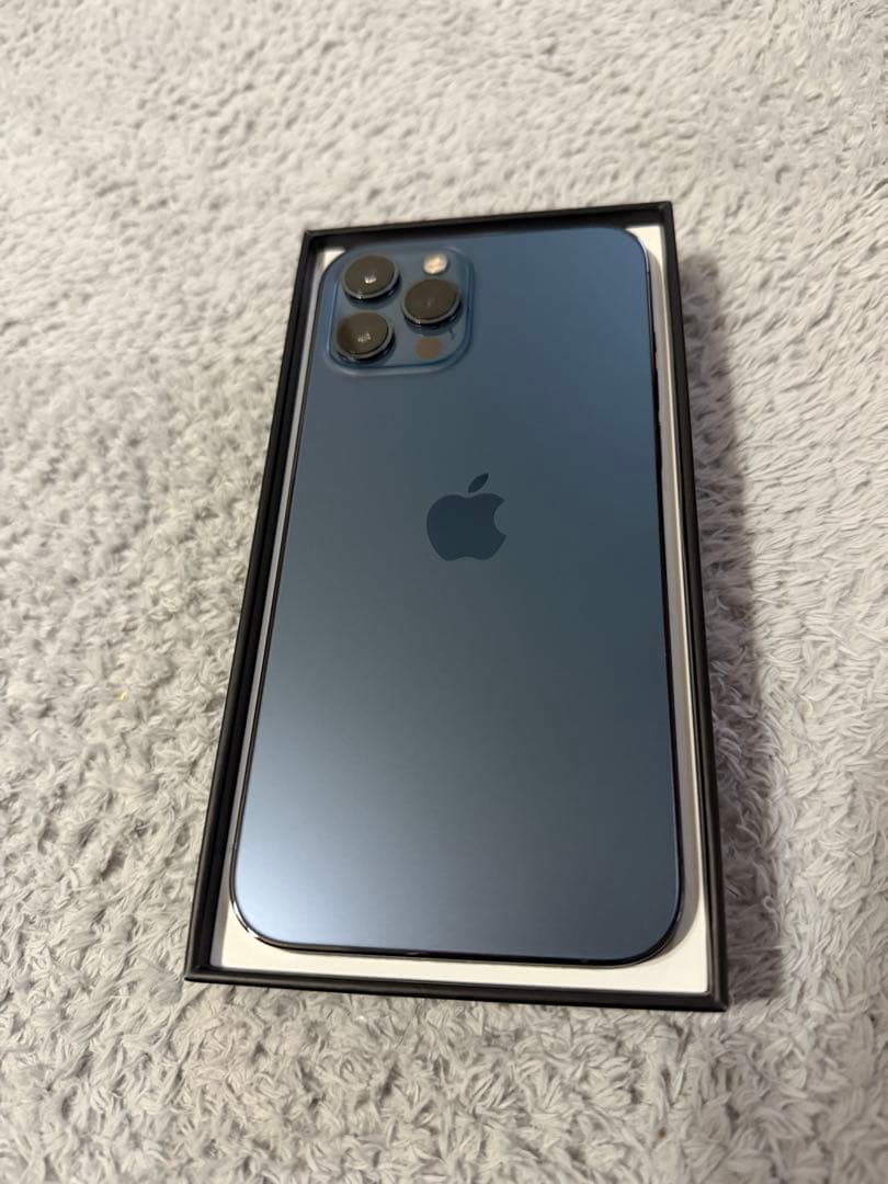 値下げ　Apple iPhone 12 Pro max パシフィックブルー 本体