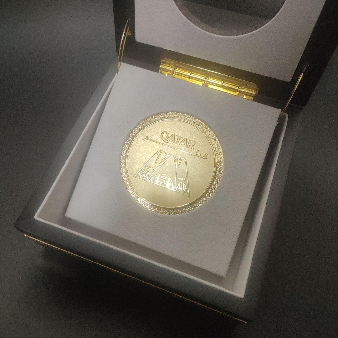 【完売品】EXPO2025 金メダル(大) 専用ケース付 大阪関西万博　カタール